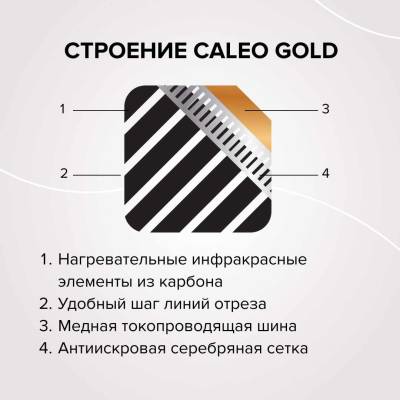 Пленочный теплый пол CALEO GOLD 170 Вт/1,5 м2