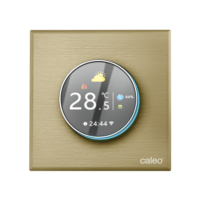 Терморегулятор CALEO С938 Wi-Fi встраиваемый, цифровой, программируемый, 3,5 кВт (золотой)
