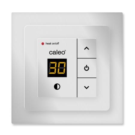 Терморегулятор CALEO 720 Silver с адаптерами, встраиваемый цифровой, 2 кВт