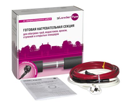 Комплект для обогрева труб без защитного экрана xLayder Pipe EHL-16-8, 16 Вт/8 м